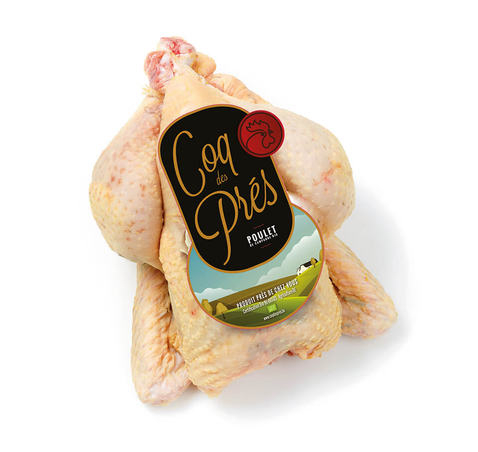 Coq des Prés poulet entier - petit bio 1.2 à 1.4kg